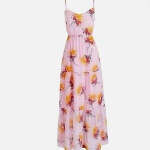 Floral Pink Maxi Dress